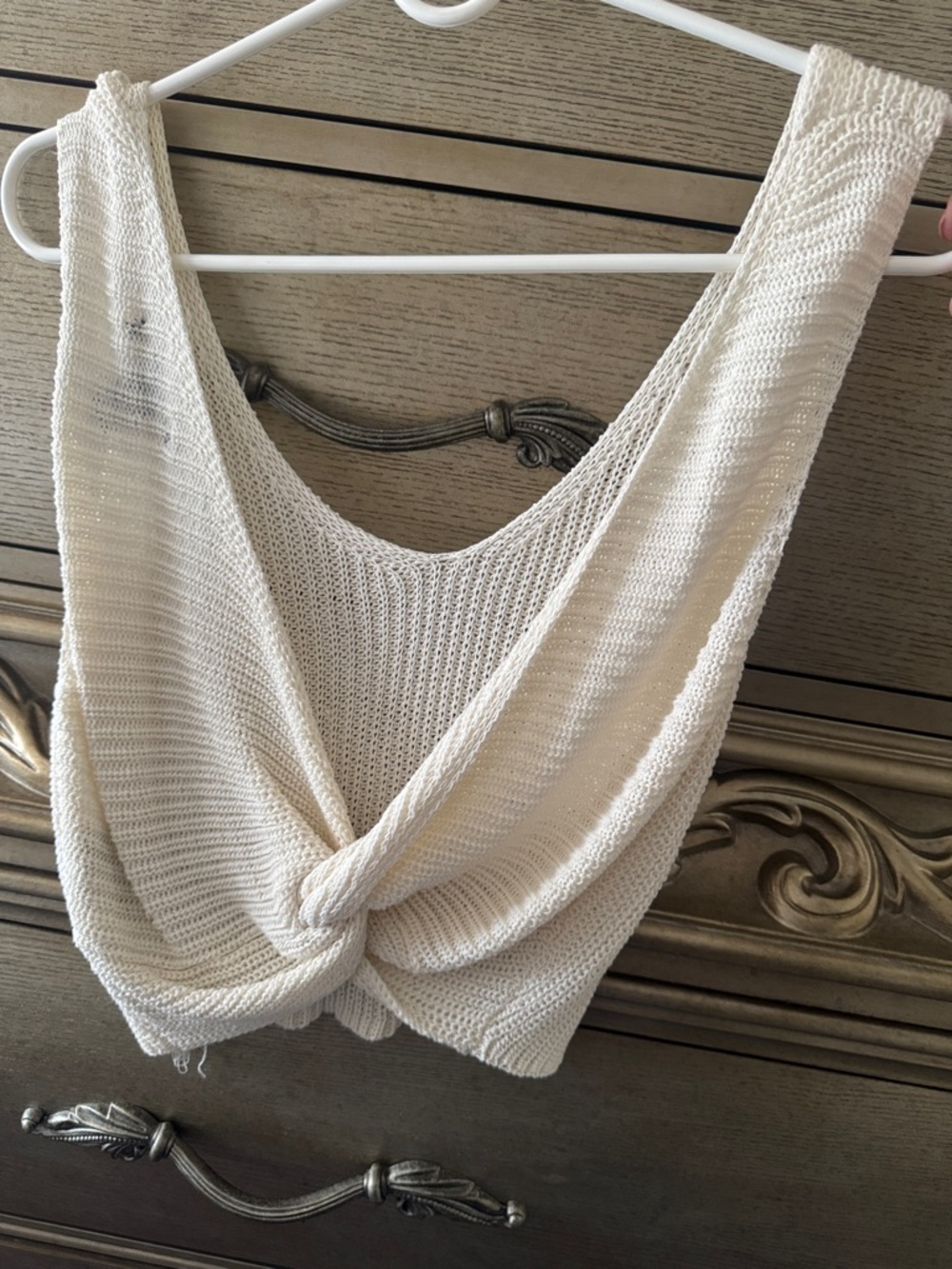 Forever 21 Cream Open-Knit Tank Top - Picture 3 of 4